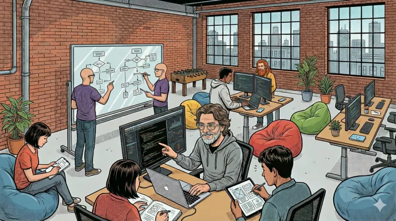 ConnectSx team collaborating in a modern office